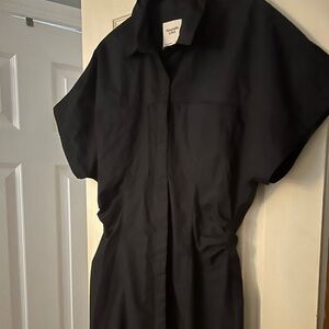 ABERCROMBIE black shirt dress.